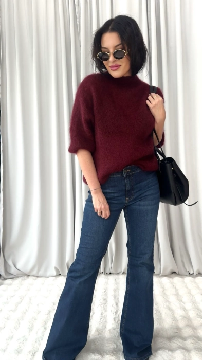 SWETER BORDOWY MOHER SOLINA